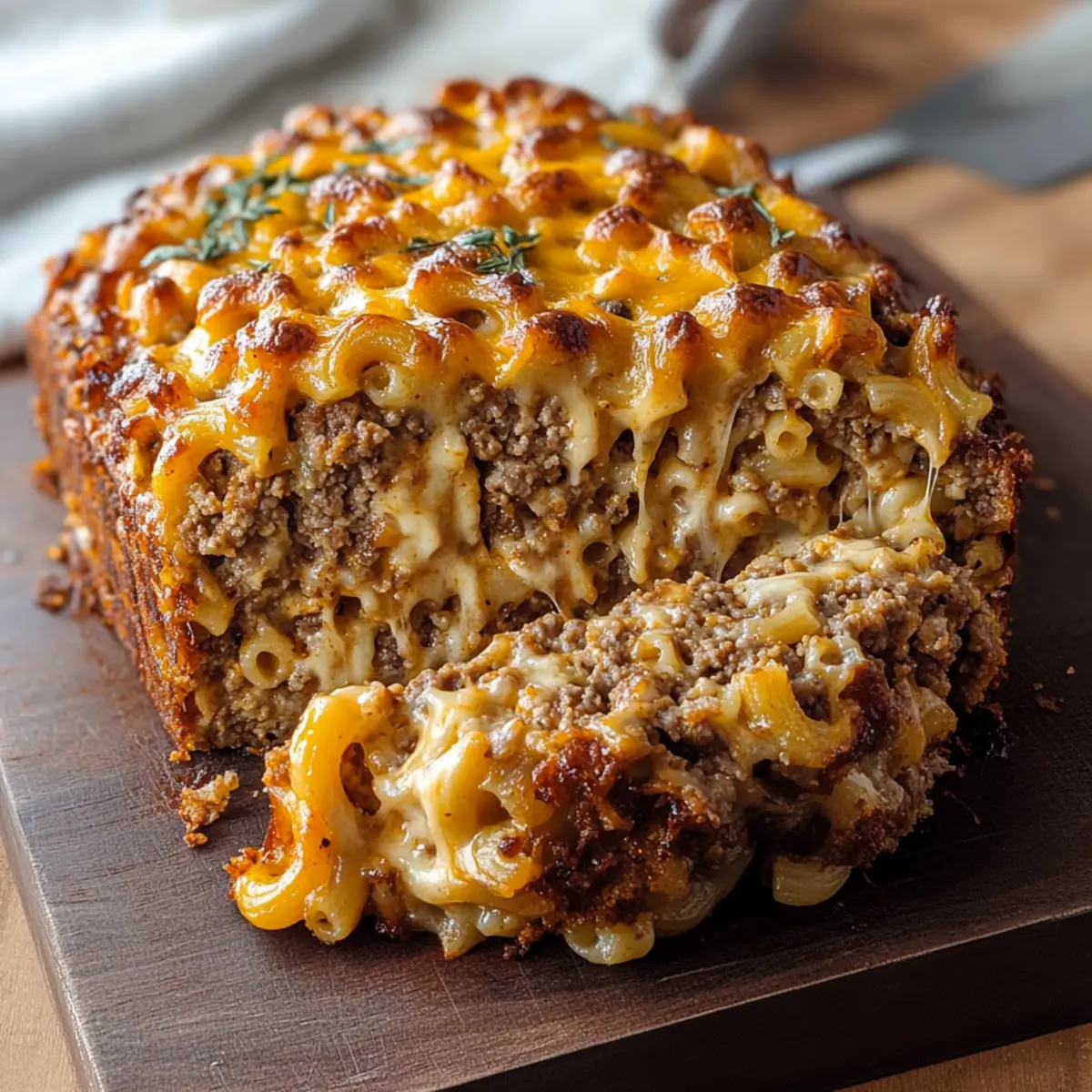 Cheesy Macaroni-Stuffed Homestyle Meatloaf: Comfort on a Plate