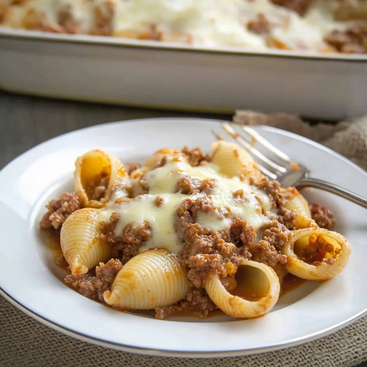 Savory Stuffed Pasta Shells With Meat And Cheese Delight