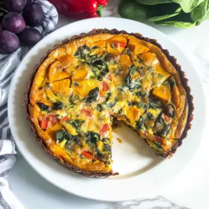Sweet Potato Crust Quiche
