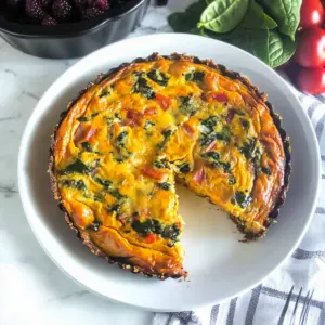 Sweet Potato Crust Quiche