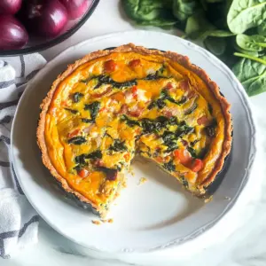Sweet Potato Crust Quiche