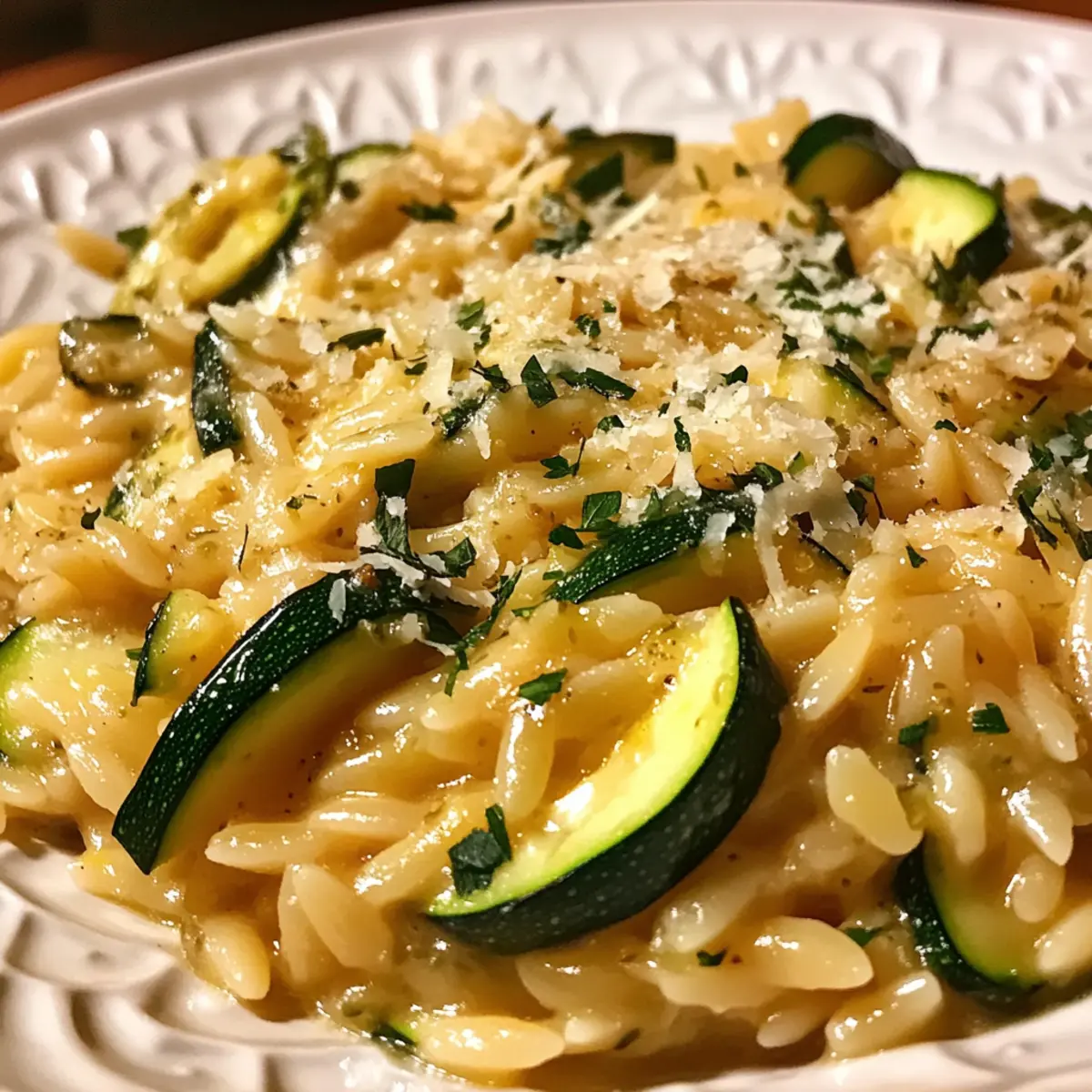 Creamy Lemon Zucchini Orzo for a Fresh Flavor Boost