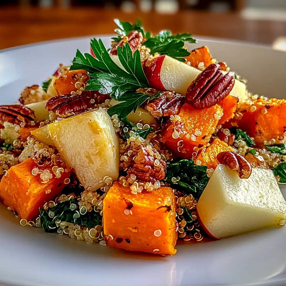 Deliciously Hearty Apple Sweet Potato Quinoa Salad Recipe