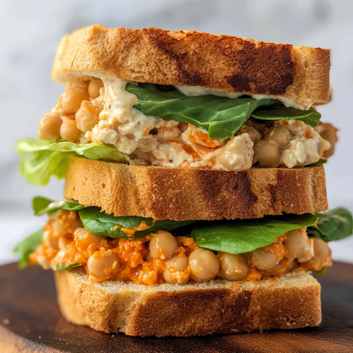 Spicy Buffalo Chickpea Salad Sandwich in Just 5 Minutes