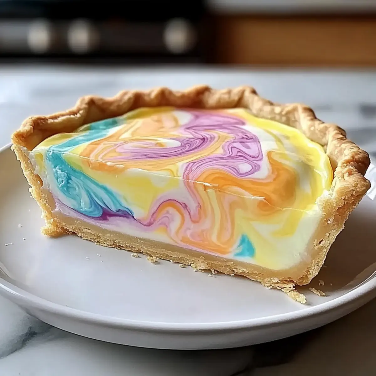 Colorful Easter Swirl Pie: A Delicious No-Bake Delight
