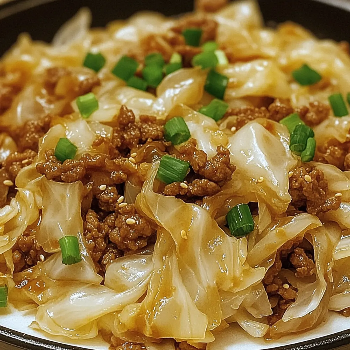 Delicious Low-Carb Mongolian Ground Beef and Cabbage Delight