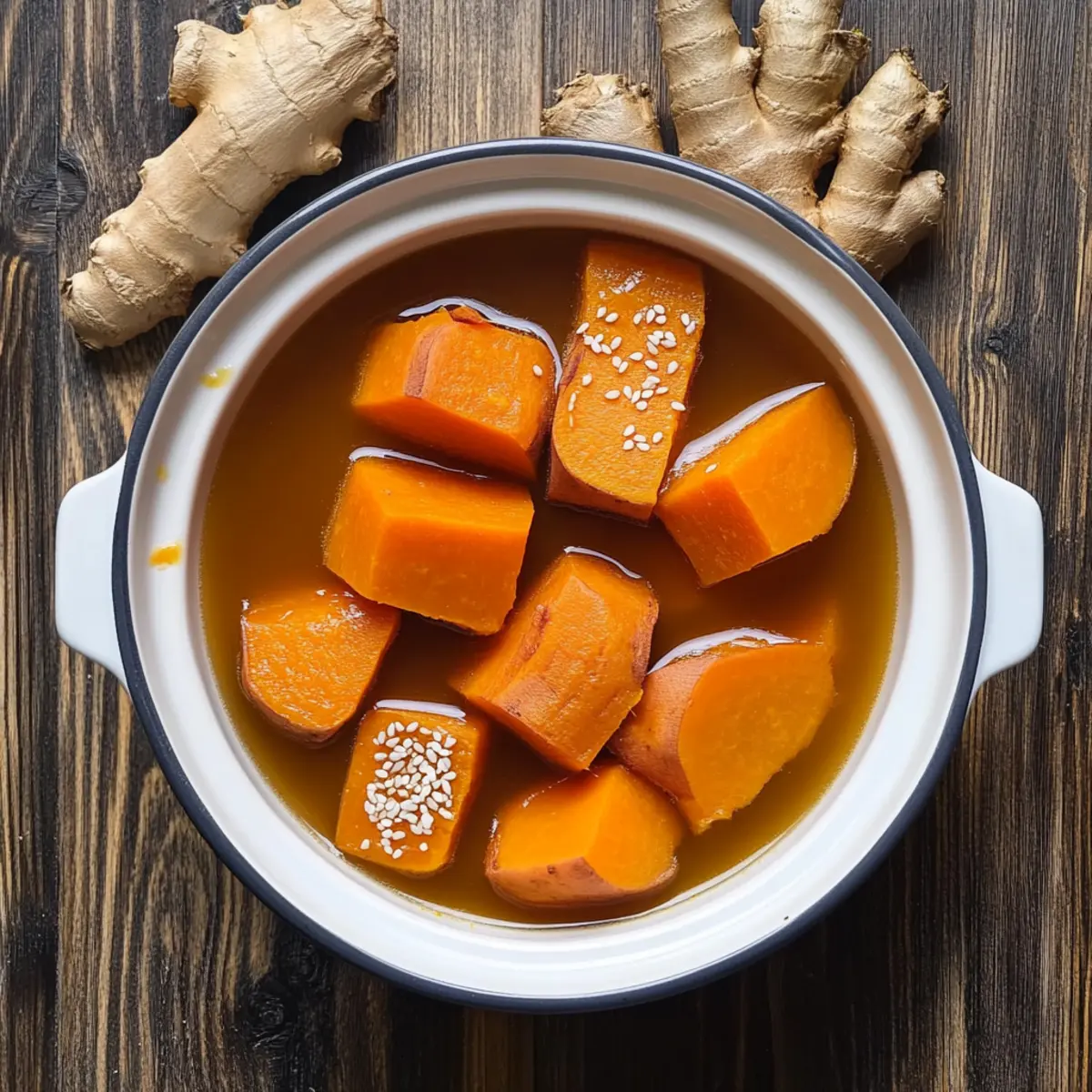 Cozy Up with Sweet Potato and Ginger Dessert Soup