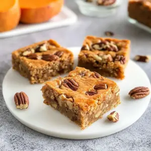 Pecan Sweet Potato Blondie Bars