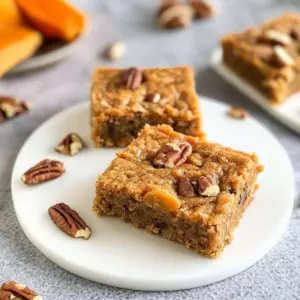 Pecan Sweet Potato Blondie Bars