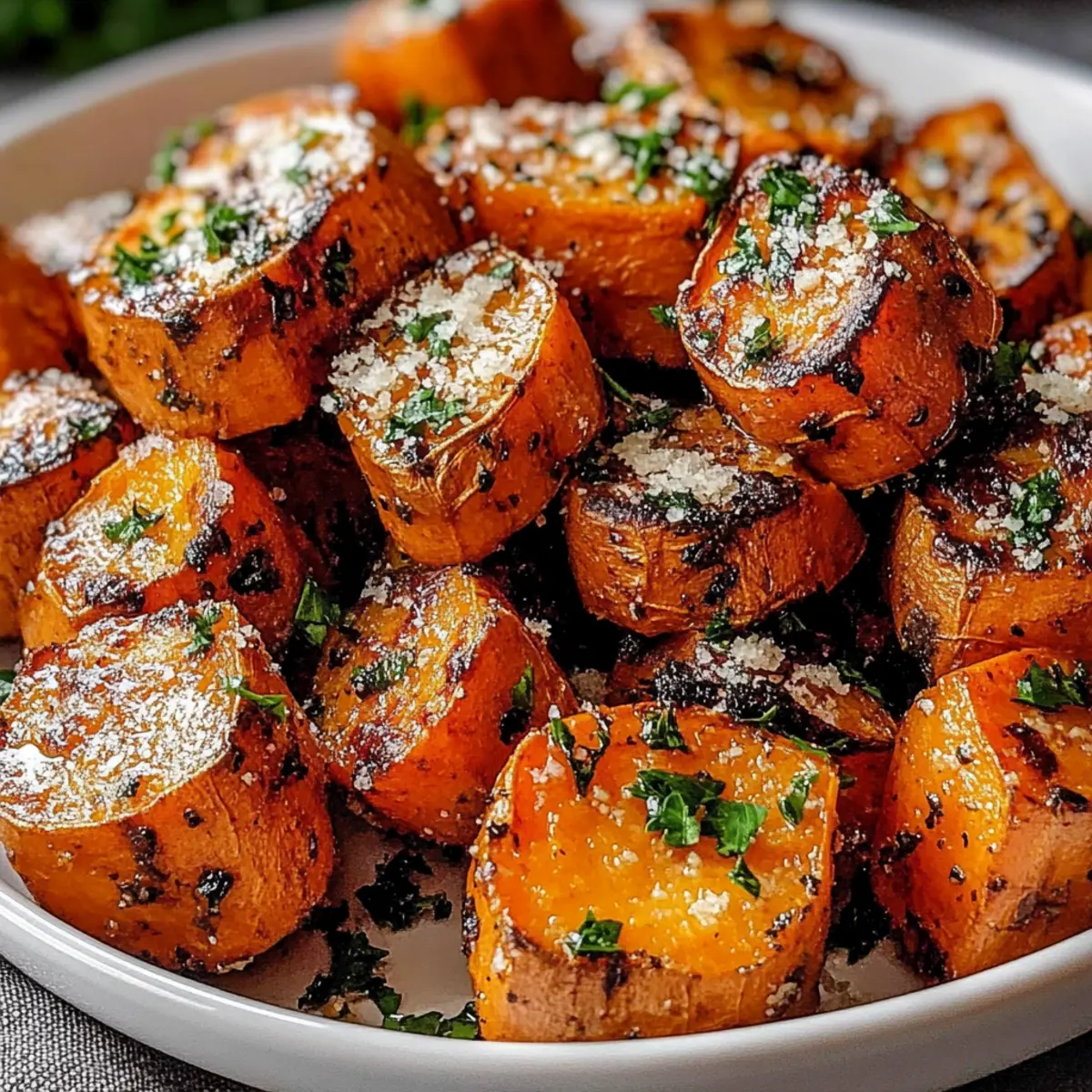 Garlic Parmesan Roasted Sweet Potatoes That Wow Every Bite