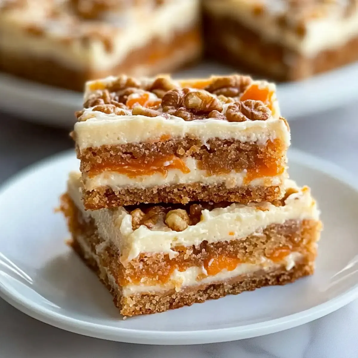 Moist Carrot Cake Bars with Cream Cheese Bliss