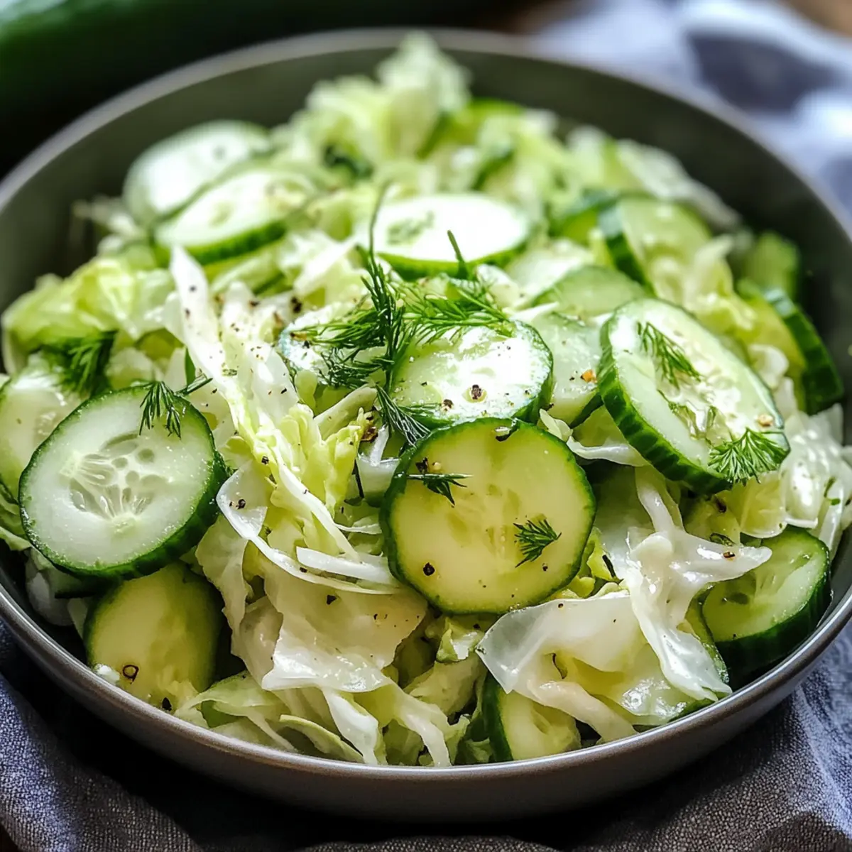 Crunchy Green Cabbage Cucumber Salad for a Healthy Boost
