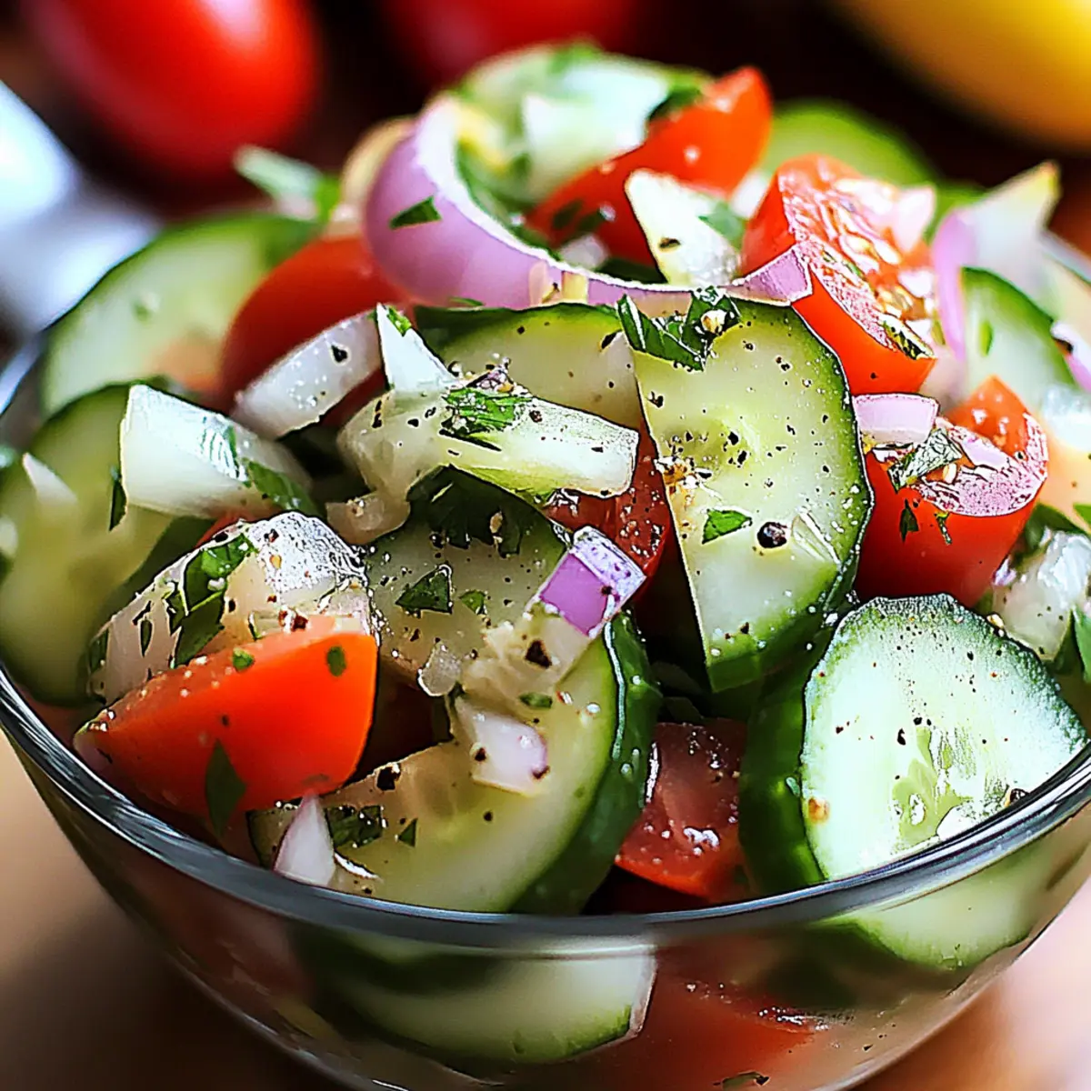 Refreshing Italian Cucumber Salad for a Quick Healthy Bite