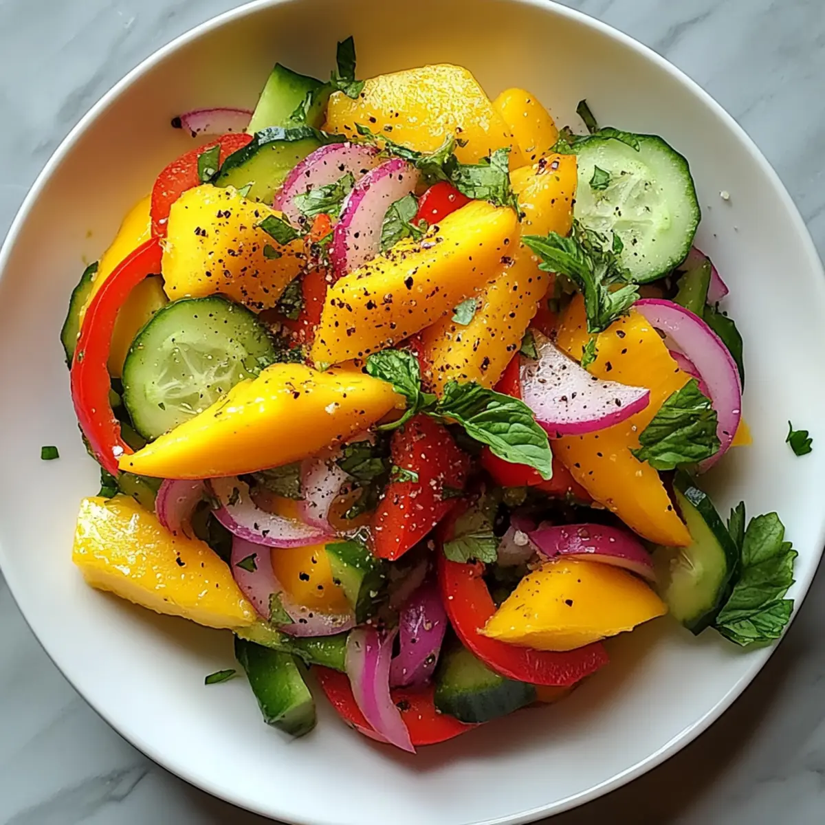 Mango Salad Recipe with Lime Dressing for a Fresh Summer Twist