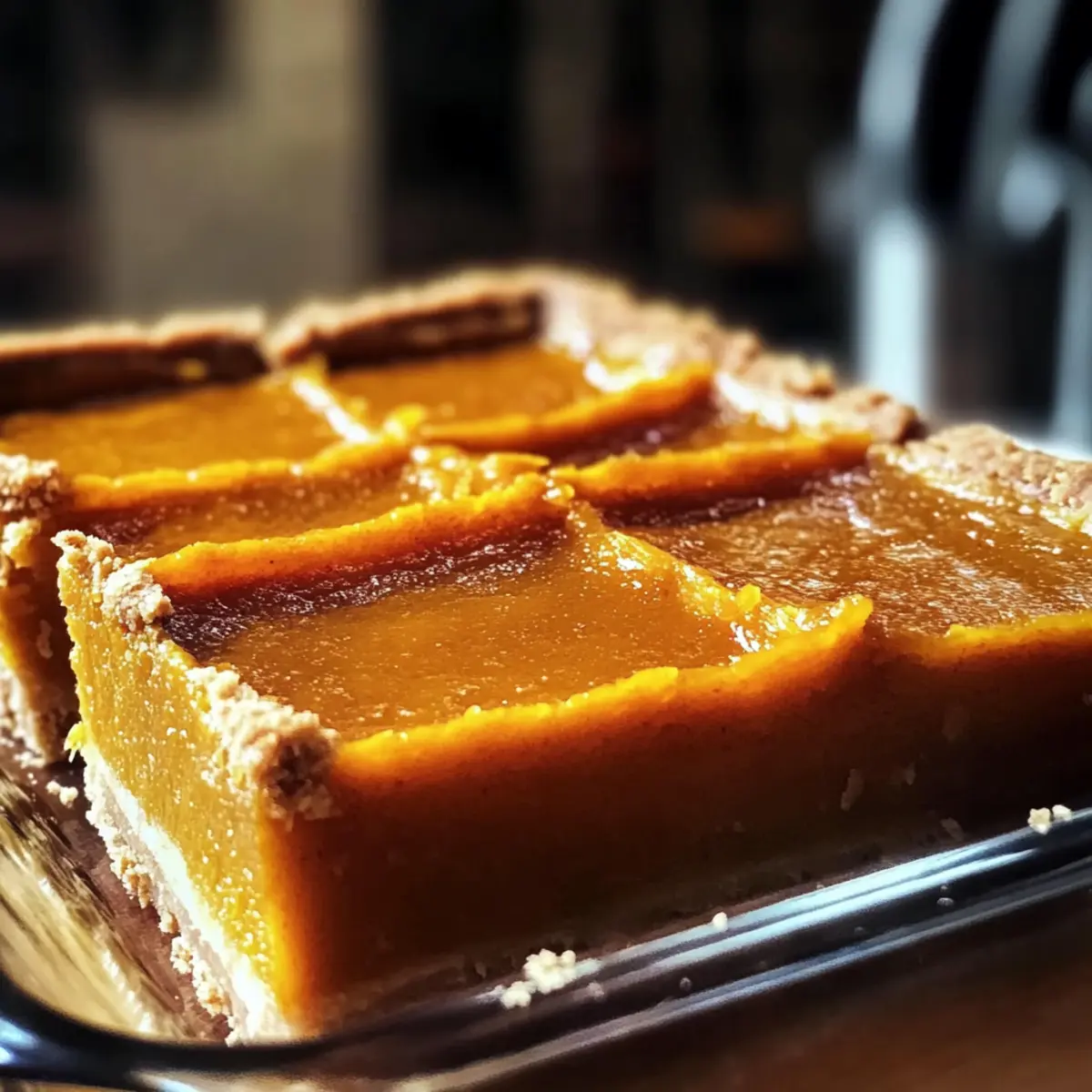 Decadent Sweet Potato Pie Bars with a Crunchy Crust