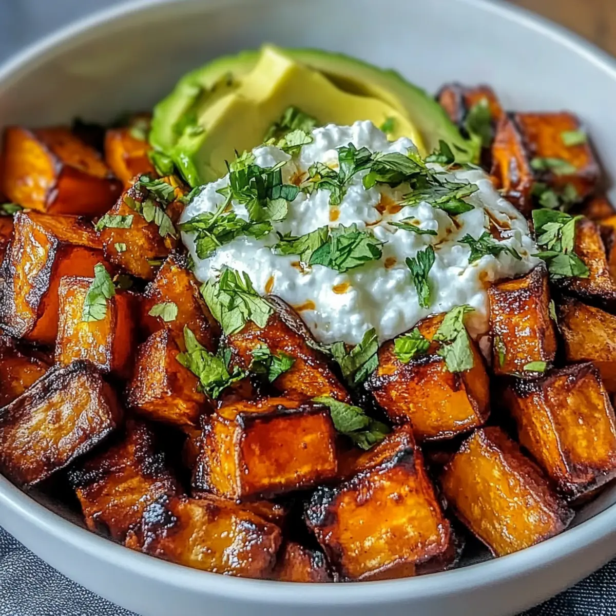 Heavenly Hot Honey Sweet Potato Bowl for Cozy Nights