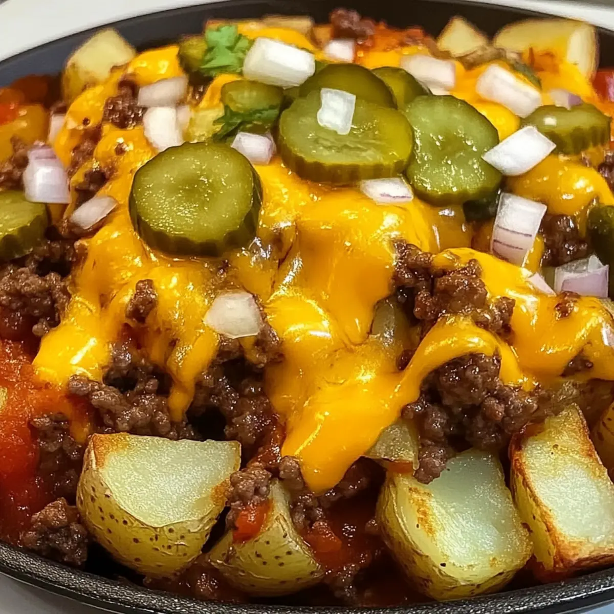 Savory Cheeseburger Potato Skillet for Quick Family Dinner