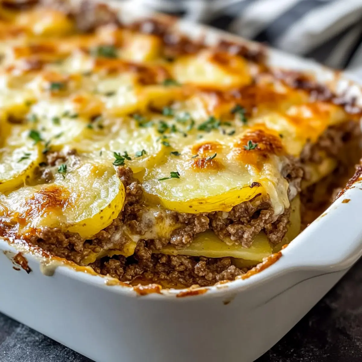 Cheesy Hamburger Potato Casserole for Ultimate Comfort Food