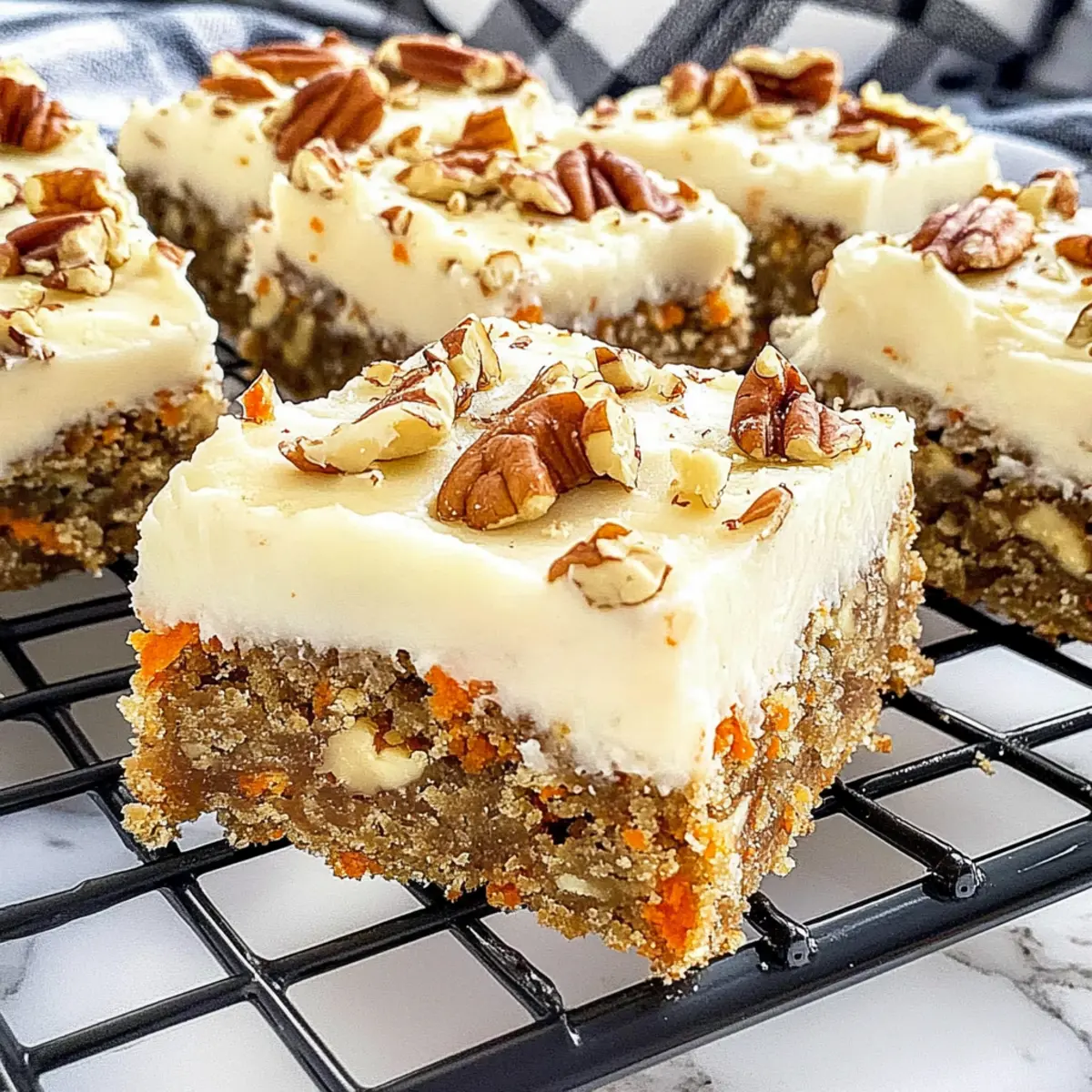 Delicious Carrot Cake Blondies with Creamy Frosting Magic