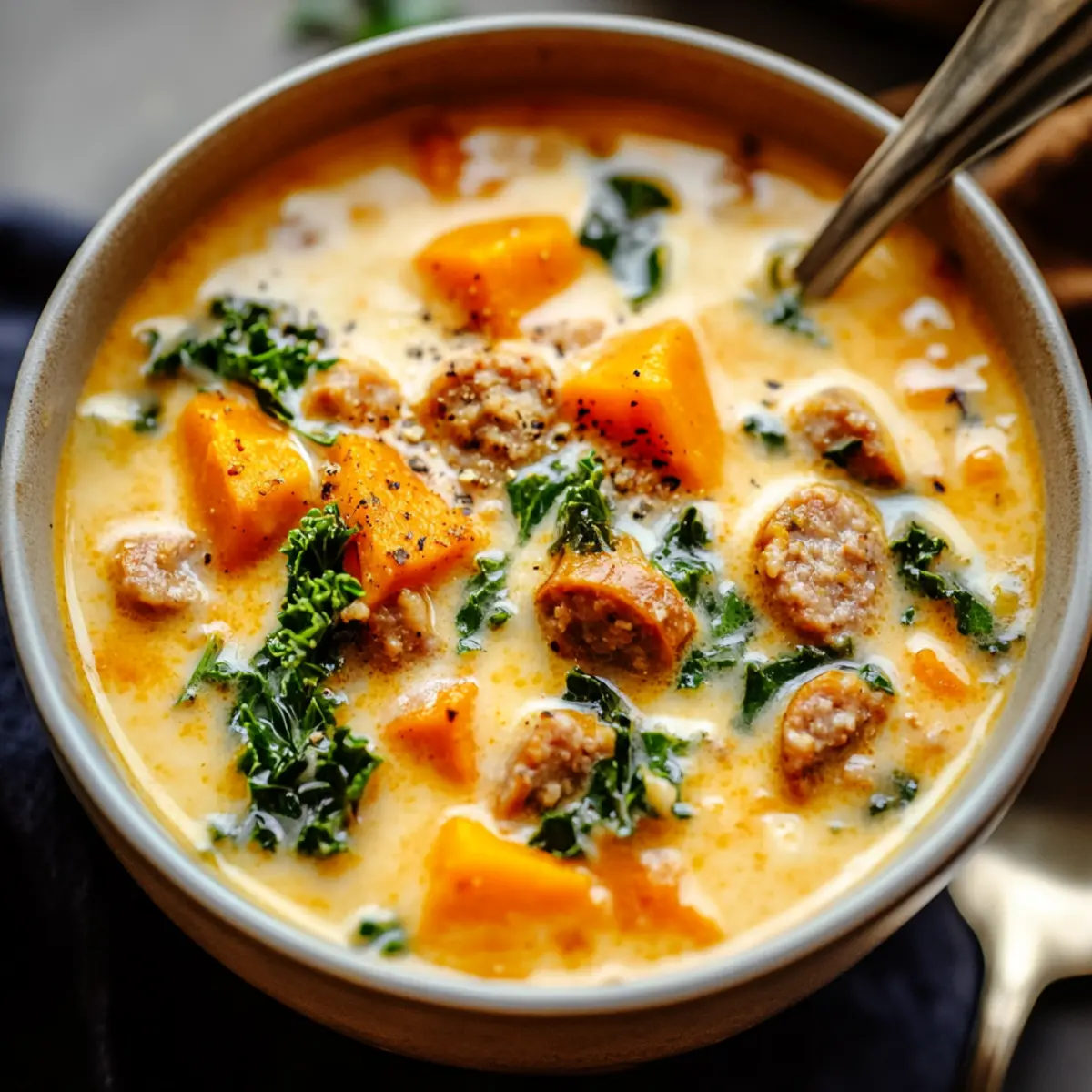 Cozy Sweet Potato and Sausage Soup for Chilly Nights