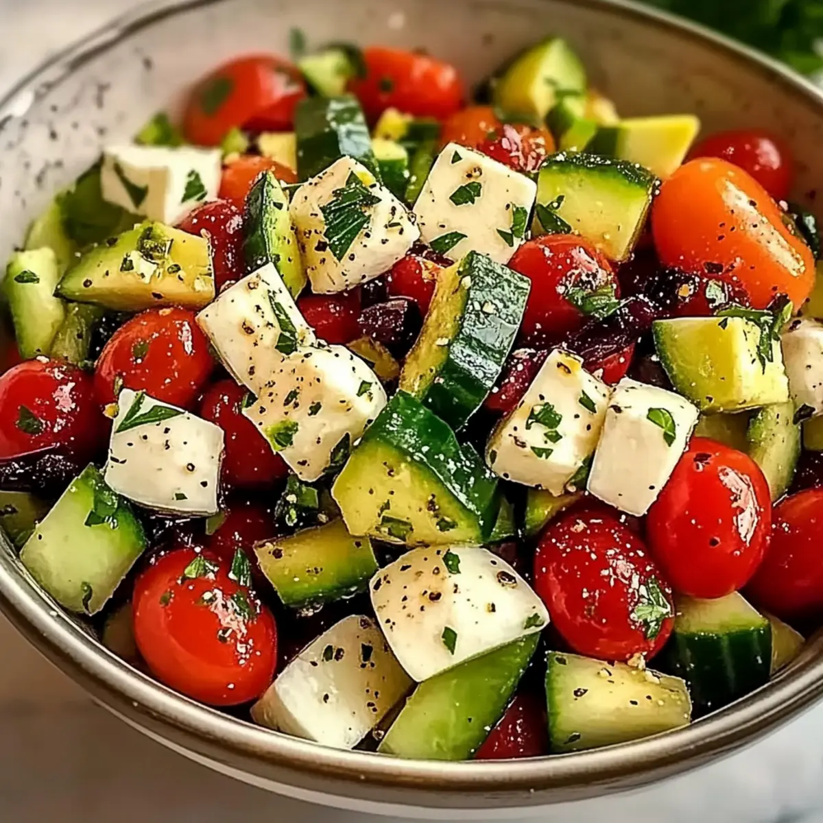 Cucumber Tomato Salad: Refreshing Summer Flavor in 10 Minutes