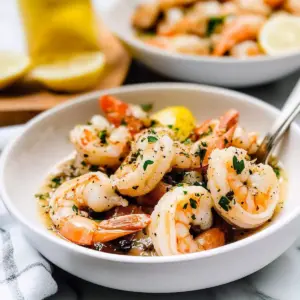 Shrimp Scampi with White Wine and Lemon