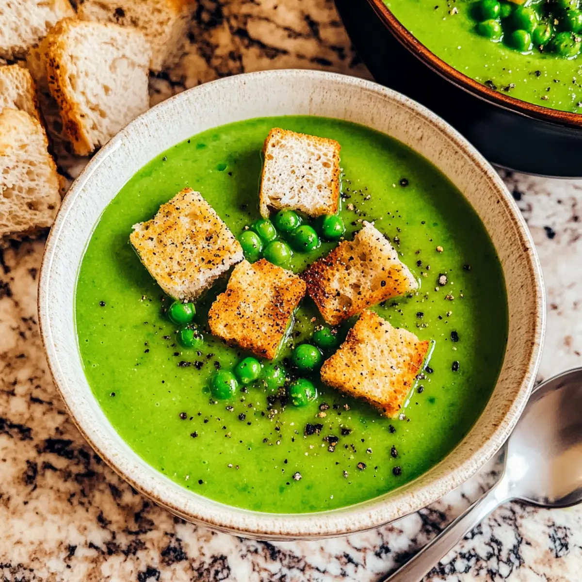Delicious Frozen Pea Soup in 25 Minutes - Vegan & Healthy