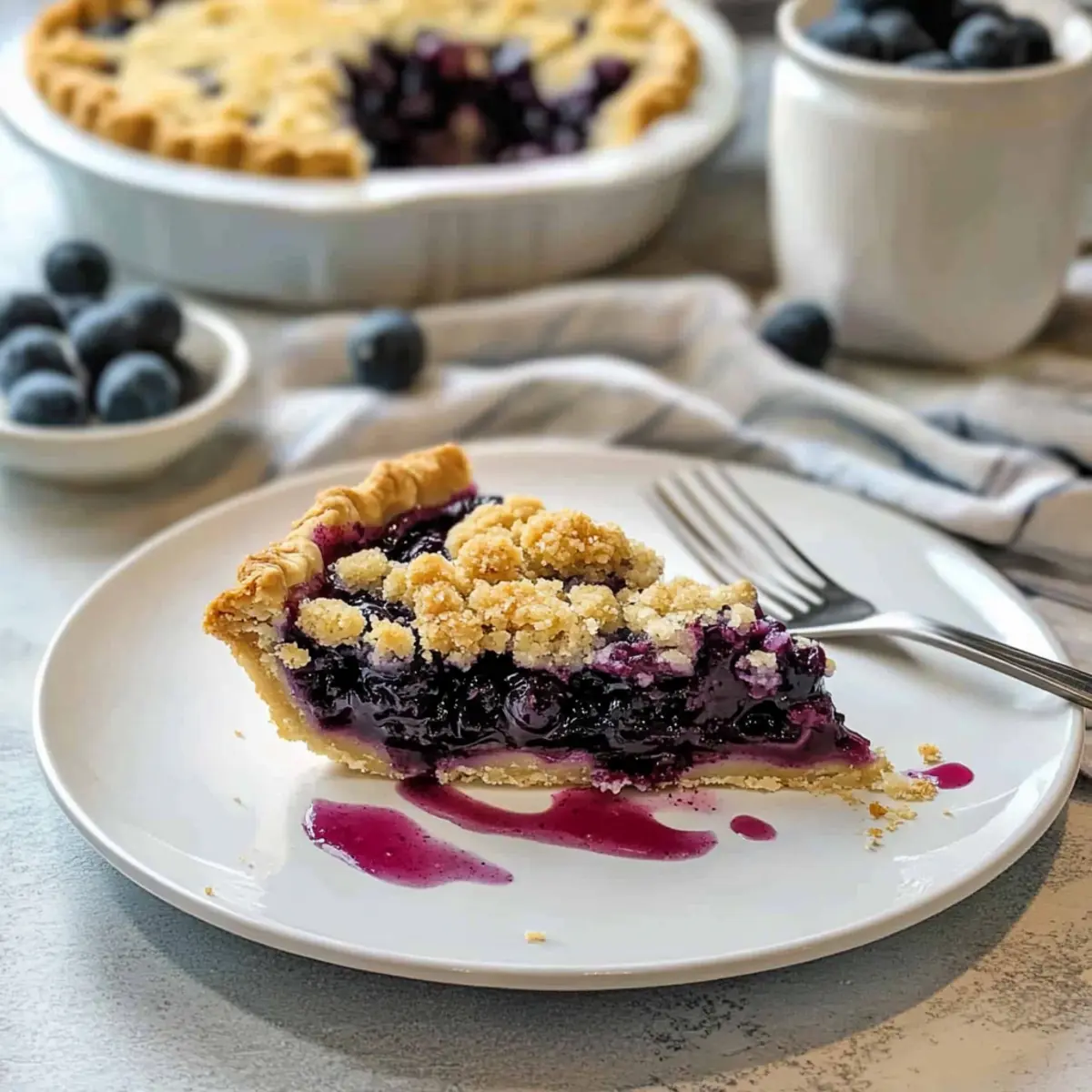 Foolproof Blueberry Crumb Pie for Effortless Enjoyment