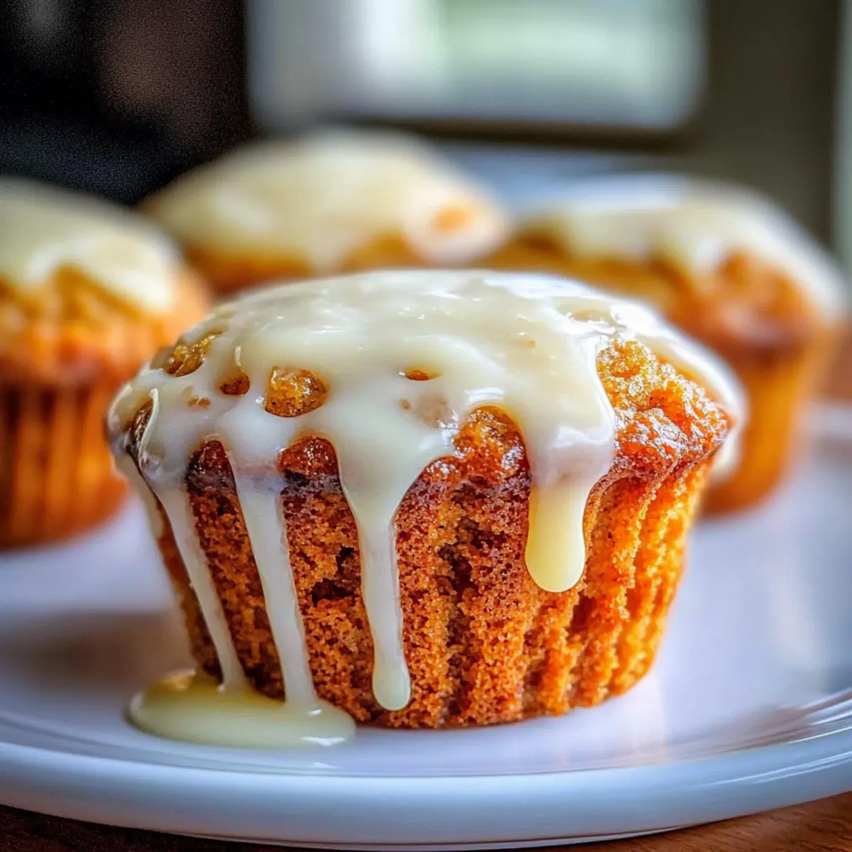 Heavenly Carrot Cake Muffins with Creamy Glaze Delight