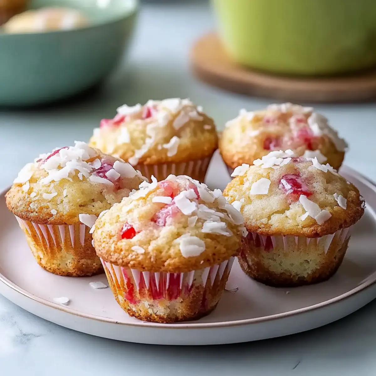 Irresistible Rhubarb Coconut Muffins for a Cozy Morning Treat