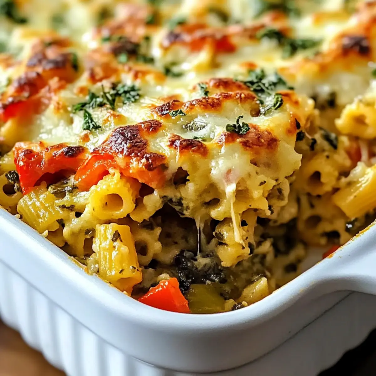 Mediterranean Vegetable Pasta Bake for Cozy Family Nights