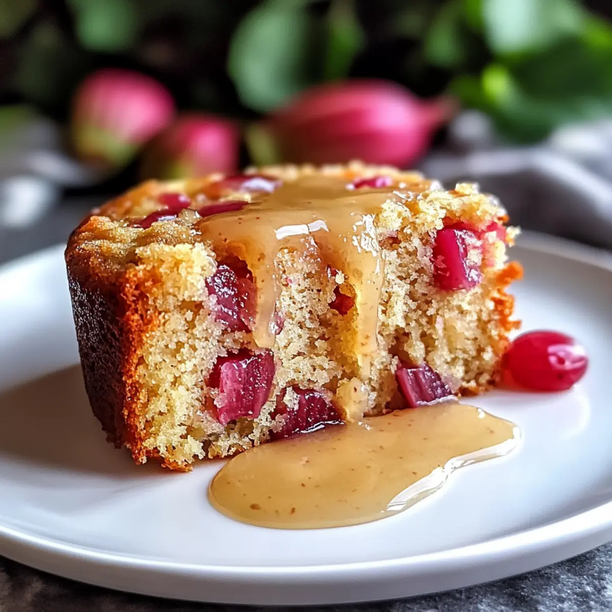 Heavenly Rhubarb Cake with Butter Sauce You’ll Crave!