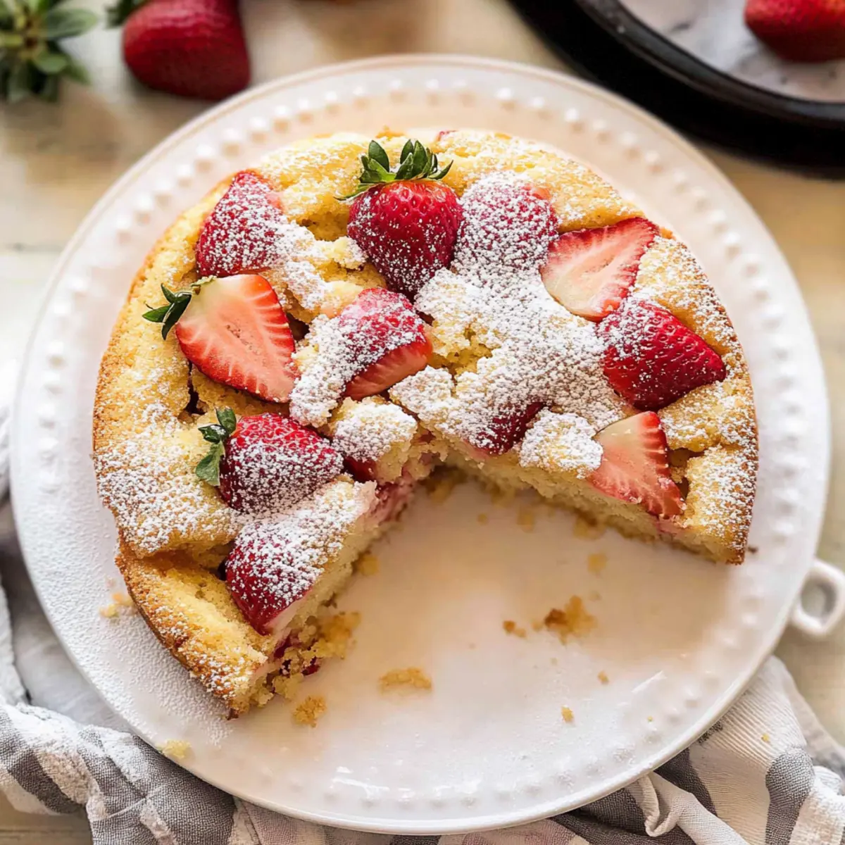 Light and Fluffy French Strawberry Cake for Sunny Days