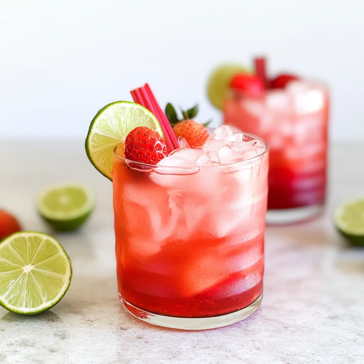 Delicious Strawberry Rhubarb Coolers for Refreshing Sips