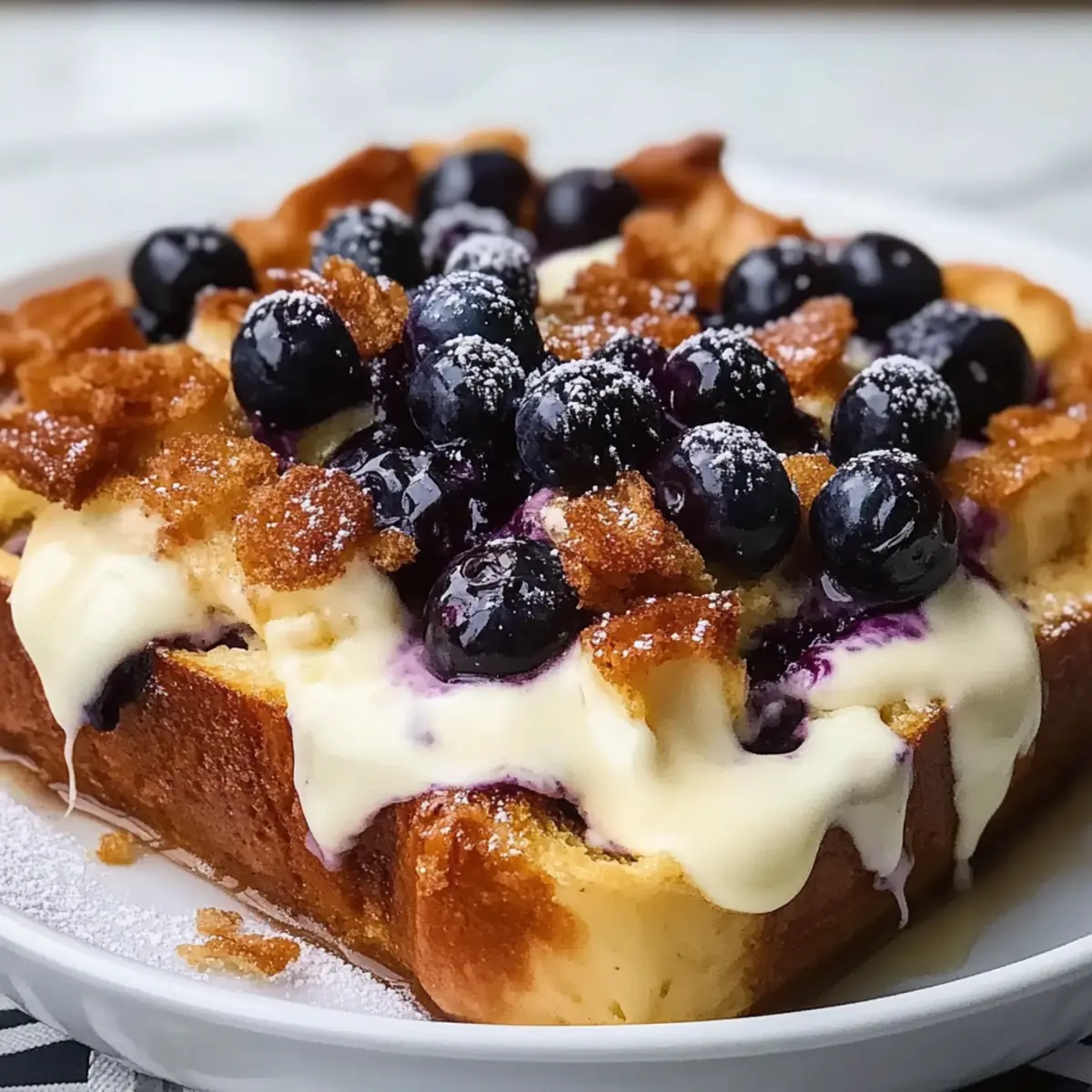 Blueberry Cream Cheese French Toast Casserole for Cozy Mornings
