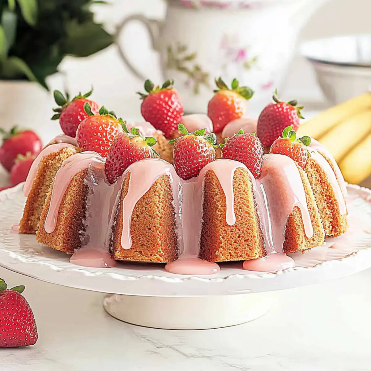 Delight Mom with Mother’s Day Mini Strawberry Bundt Cakes