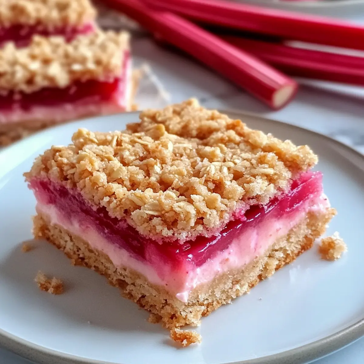 Delicious Rhubarb Cream Cheese Bars for Sweet Spring Moments