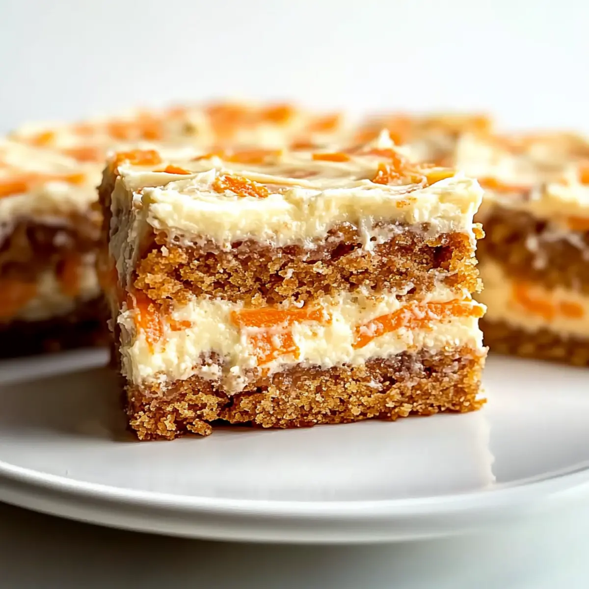 Moist Carrot Cake Bars with Creamy Frosting Bliss