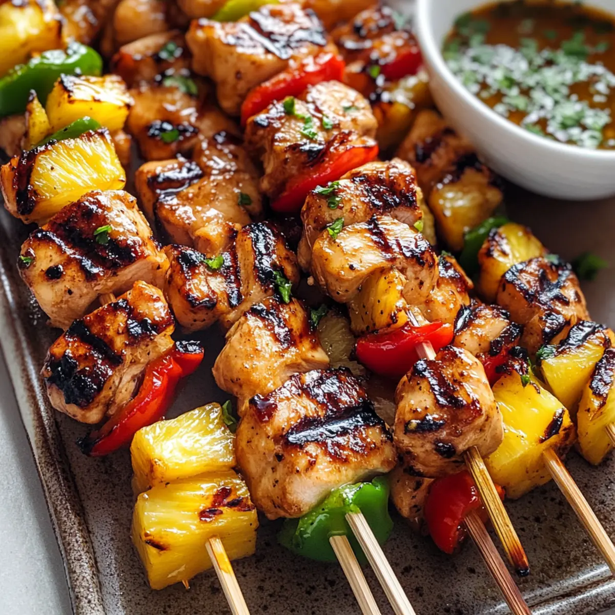 Grill Up Joy with Hawaiian Chicken Skewers Tonight