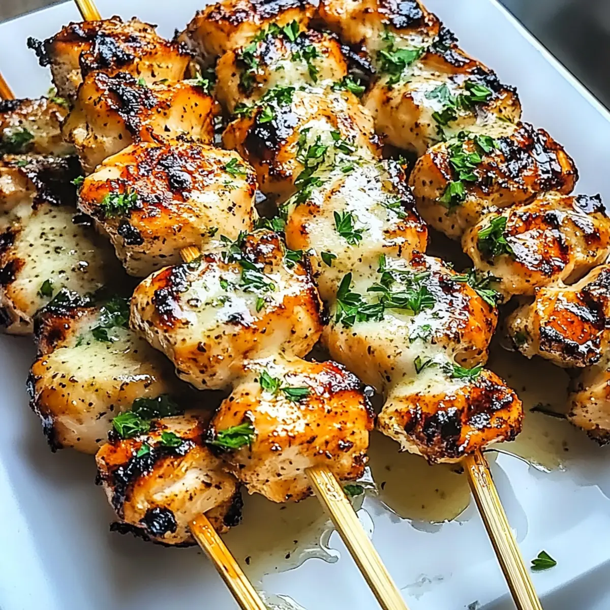Garlic Parmesan Chicken Skewers for the Ultimate Summer Grilling