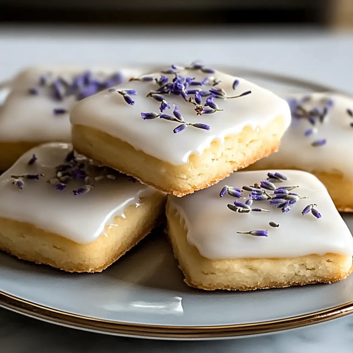 Iced Lemon Lavender Shortbread Cookies for Blissful Treats