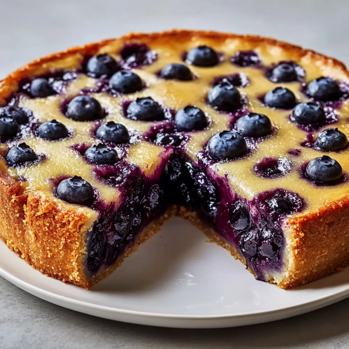 Delicious Crustless Blueberry Pie for Effortless Baking Joy