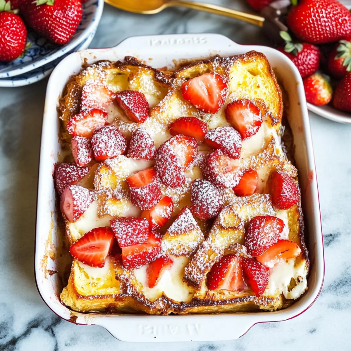 Baked Strawberries and Cream French Toast for Cozy Mornings
