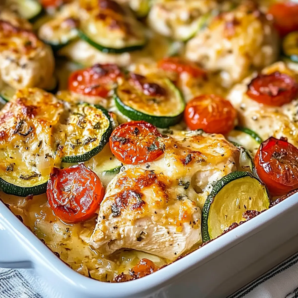 Mediterranean Chicken Zucchini Bake: A Flavorful One-Pan Delight