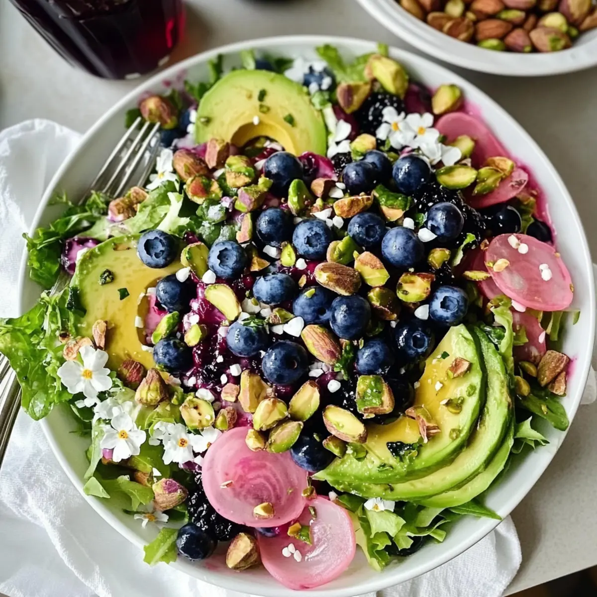 Delicious Blueberry Pistachio Spring Salad for Fresh Flavor Fix