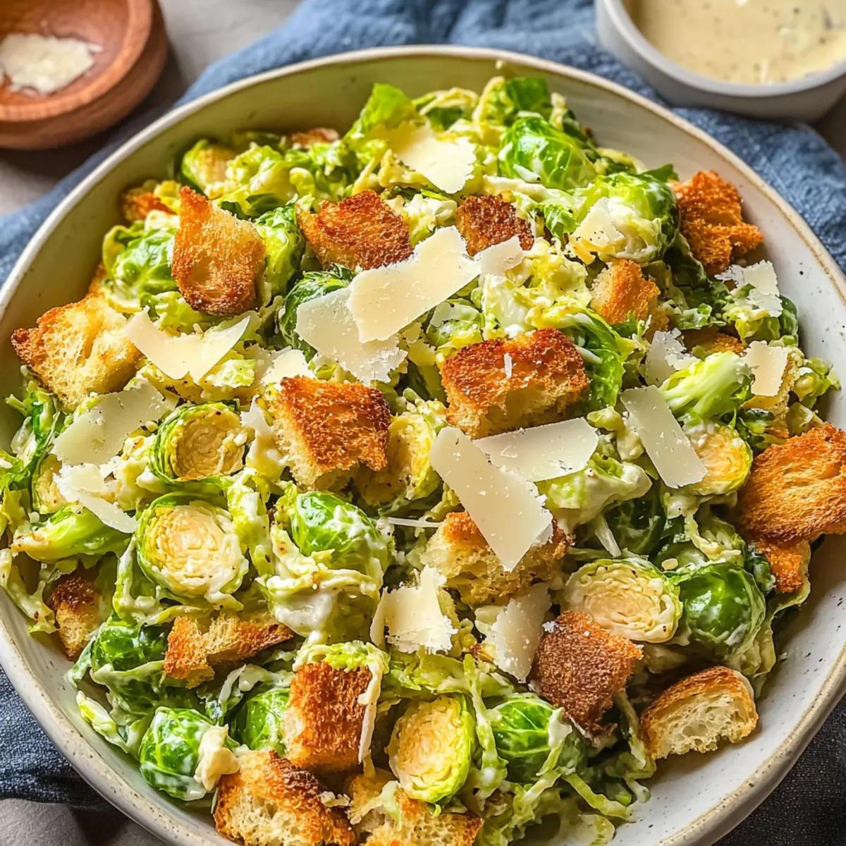 Brussels Sprouts Caesar Salad: A Crunchy, Creamy Twist