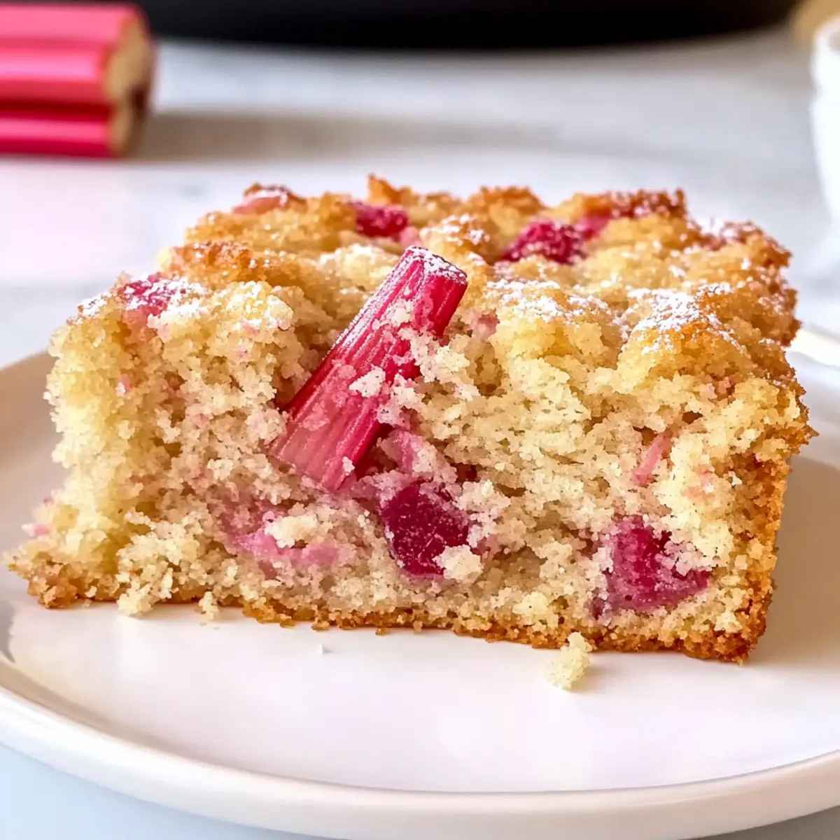 Moist Rhubarb Cake That Will Brighten Your Spring Mornings