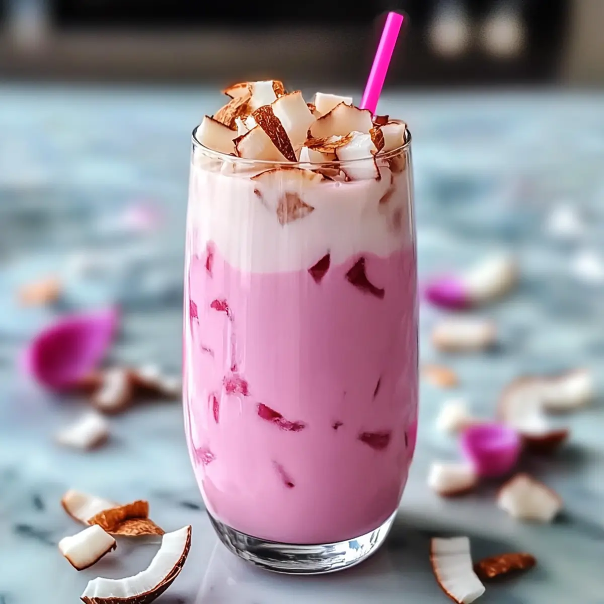 Pink Coconut Iced Latte: Your Refreshing Vegan Bliss