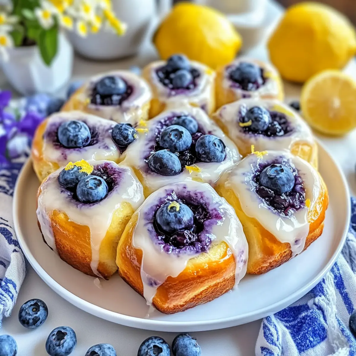 Lemon Blueberry Cream Cheese Rolls for a Blissful Brunch