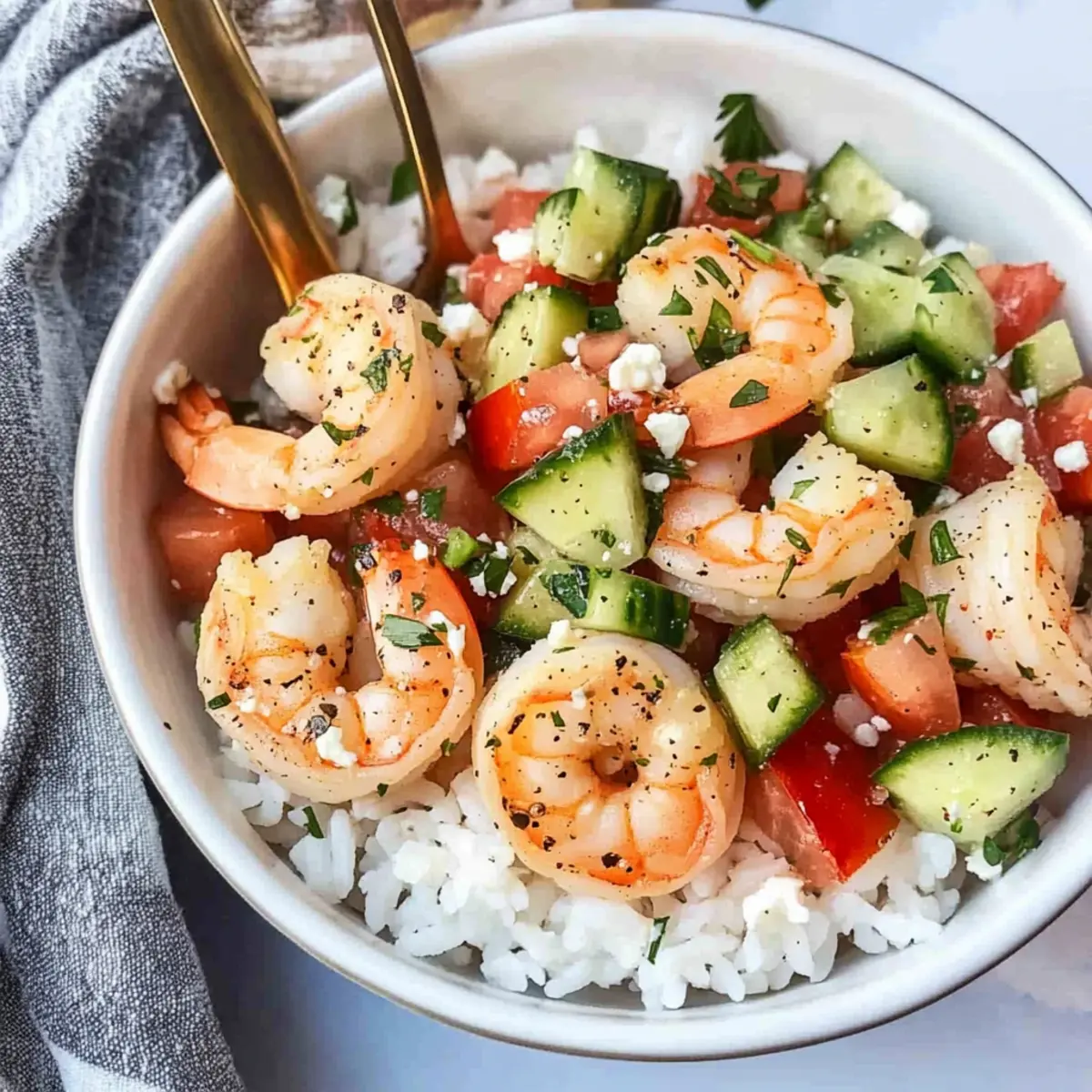 Mediterranean Shrimp and Rice Bowl: A Quick Healthy Delight
